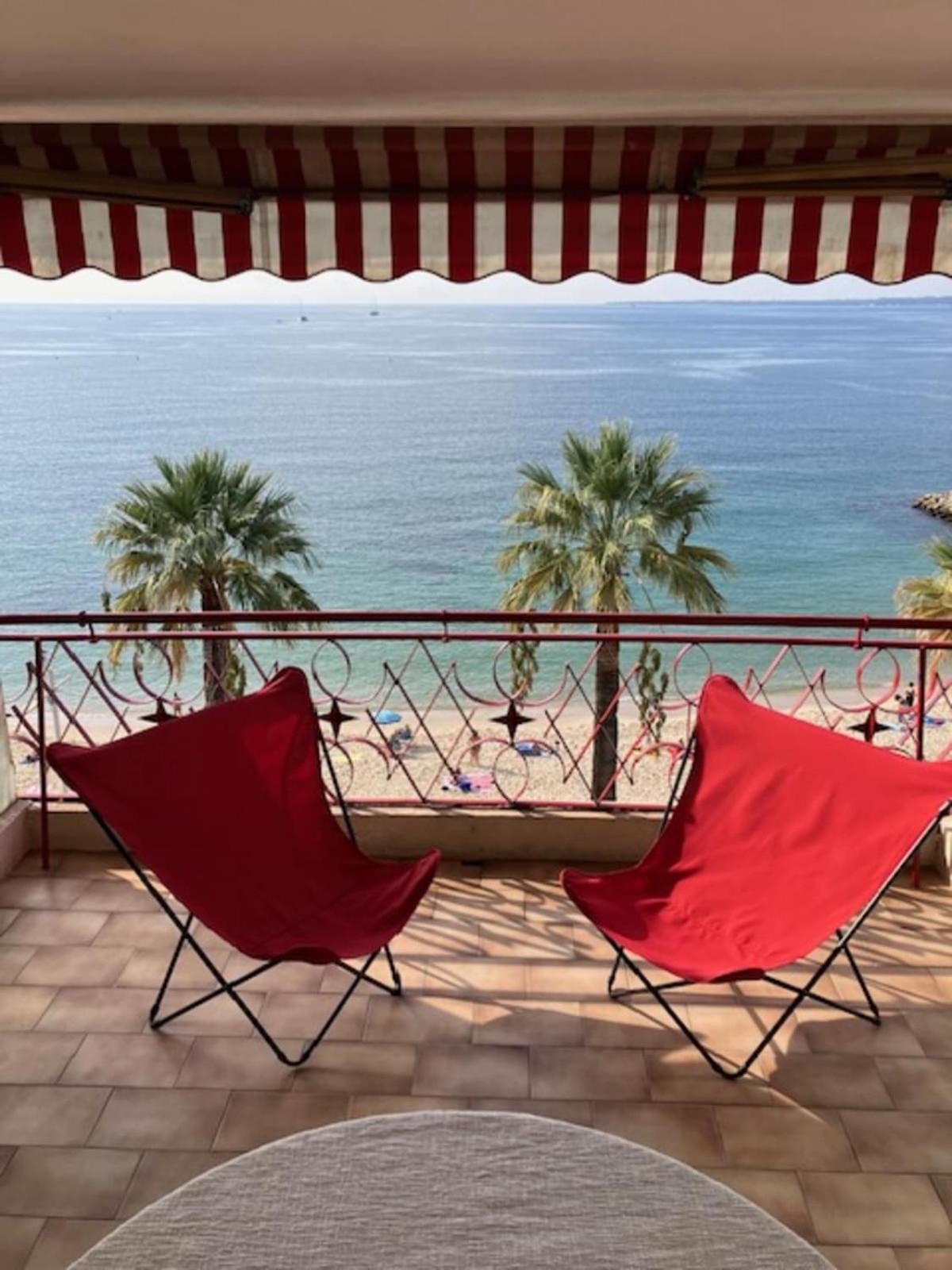 Studio 29 M With Terrace And View On The Beach อองทีบส์ ภายนอก รูปภาพ